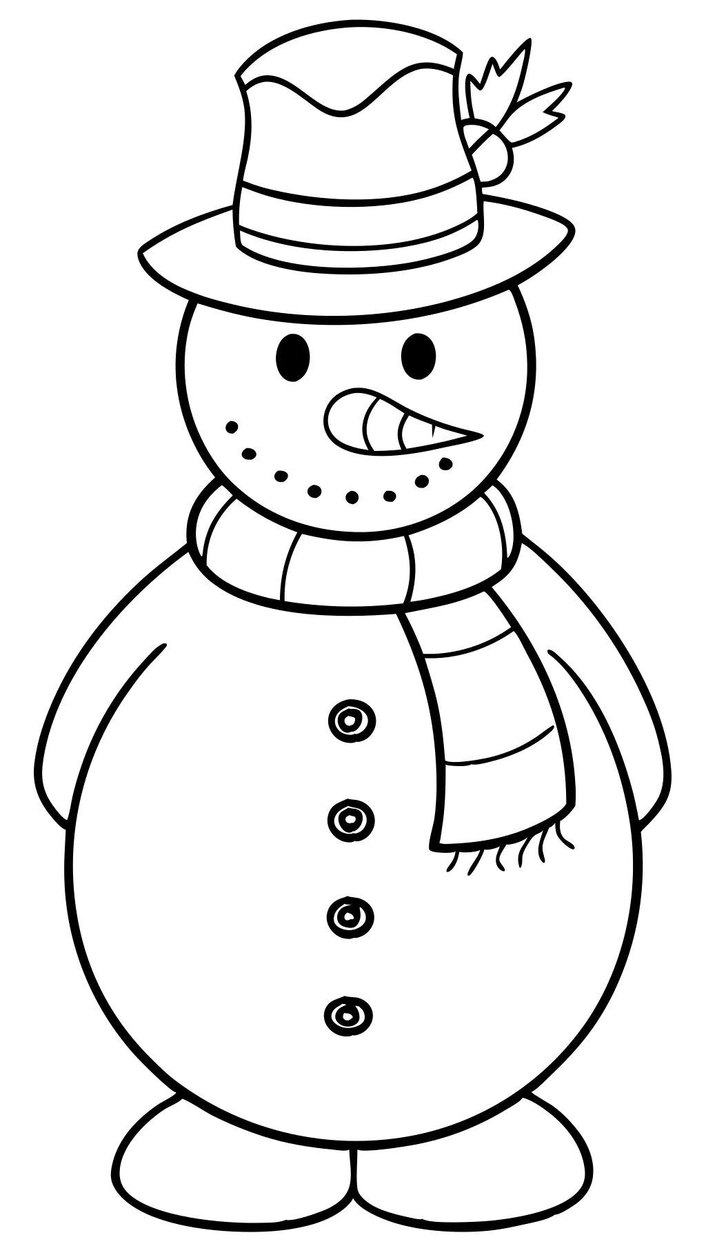 coloriages gratuits de bonhomme de neige à imprimer